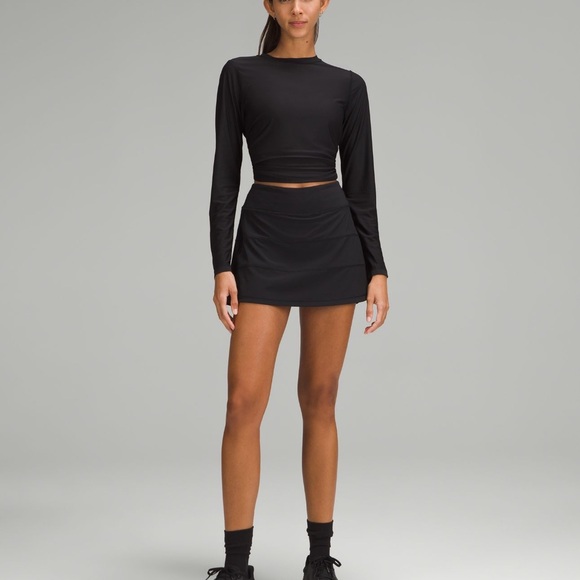 Lululemon Black Pace Mid-Rise Skirt - Long - Picture 1 of 4
